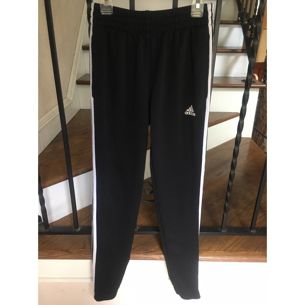 Ladies Size Small Adidas Pants, Tapered Legs, Black, Running, Track